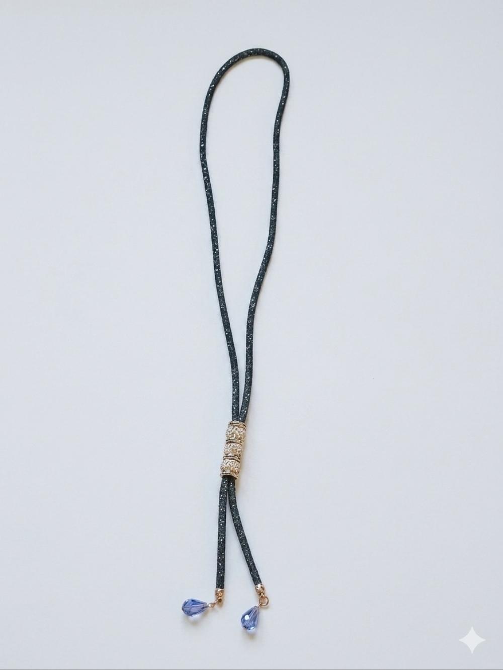 Crystal Mesh Long Necklace